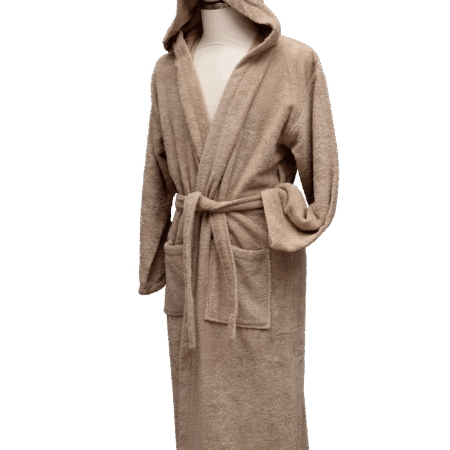 Bathrobe-bademantel-beige