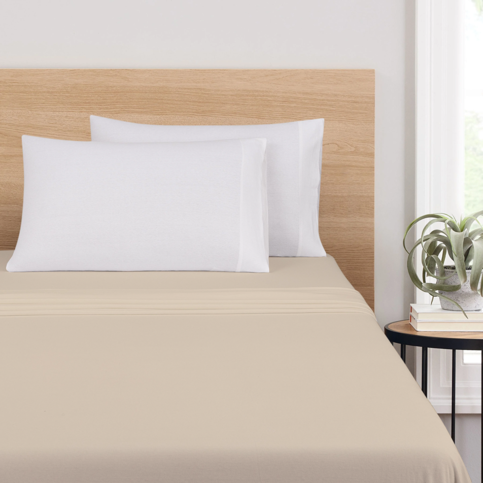 bed sheet-spannbettlaken-ekru