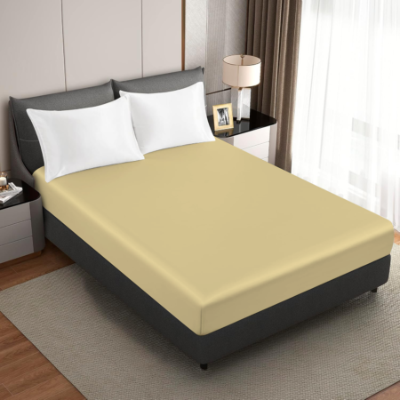 bed sheet-spannbettlaken-gelb-yellow