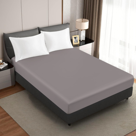 bed sheet-spannbettlaken-grey-grau