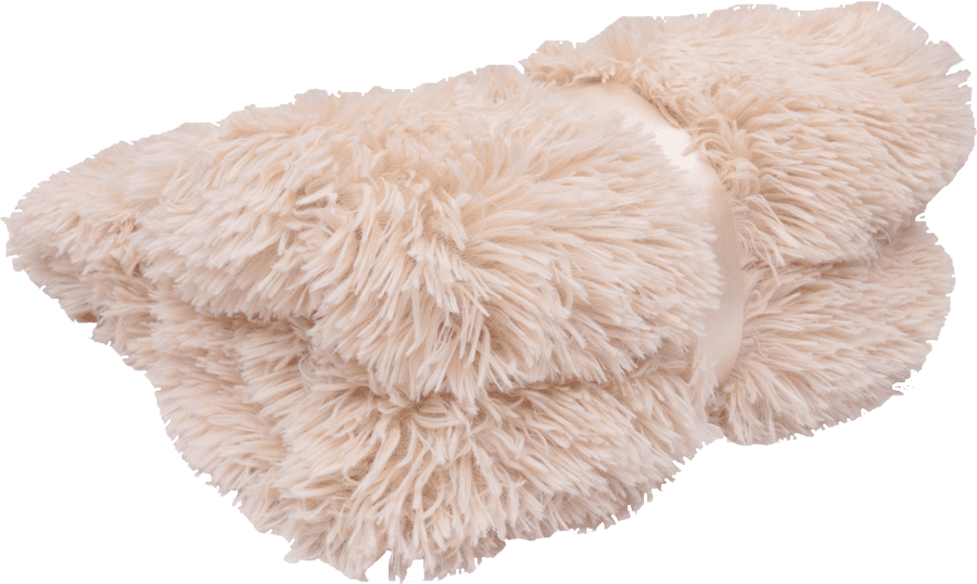 Bedspread Shaggy-Kuscheldecke Shaggy-cappuccino