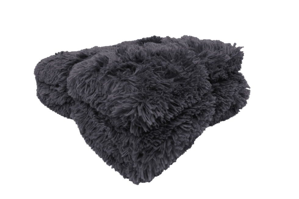Bedspread Shaggy-Kuscheldecke Shaggy-grau-grey