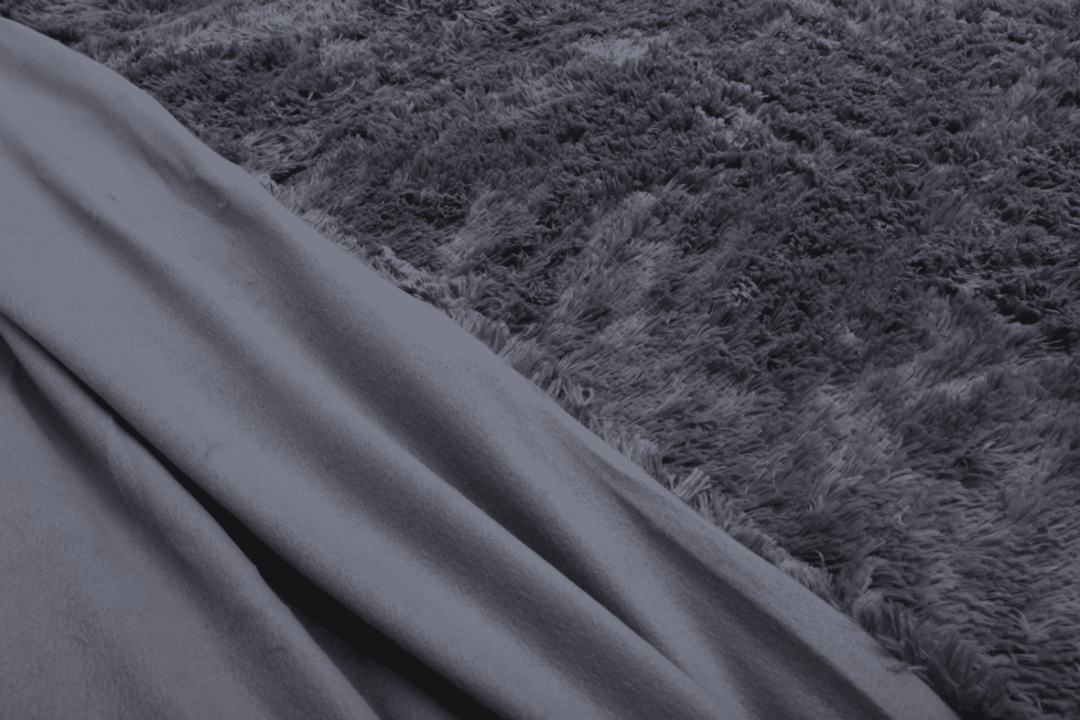 Bedspread Shaggy-Kuscheldecke Shaggy-grau-grey