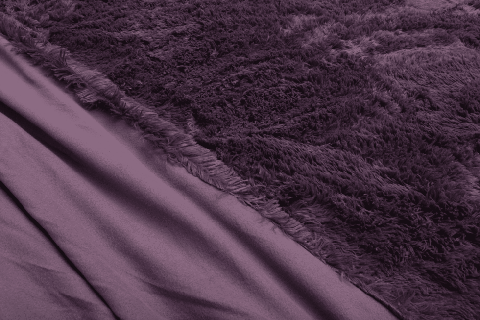 Bedspread Shaggy-Kuscheldecke Shaggy-lila-dusty rose