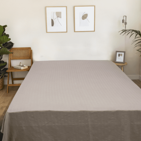 Cotton bedspread denadi-Baumwoll Tagesdecke -cappuccino-150/220,220/240