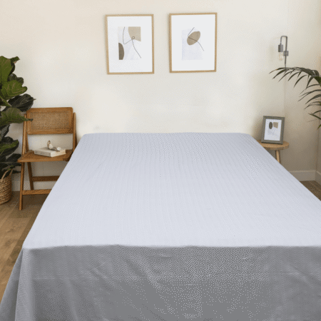 Cotton bedspread denadi-Baumwoll Tagesdecke -grau-grey -150/220,220/240