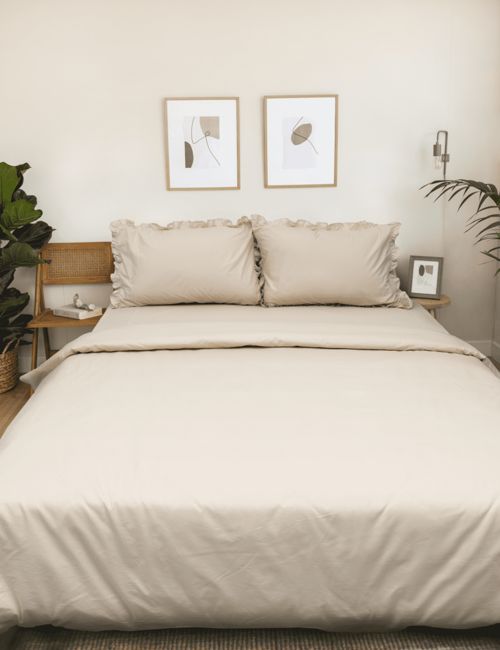 perkal bed linen-perkal bettwache-creme