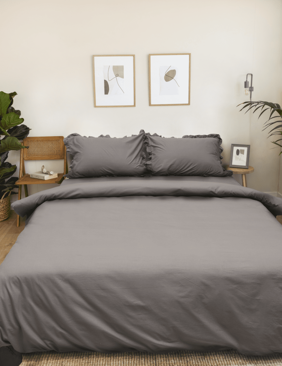 perkal bed linen-perkal bettwache-grau-grey