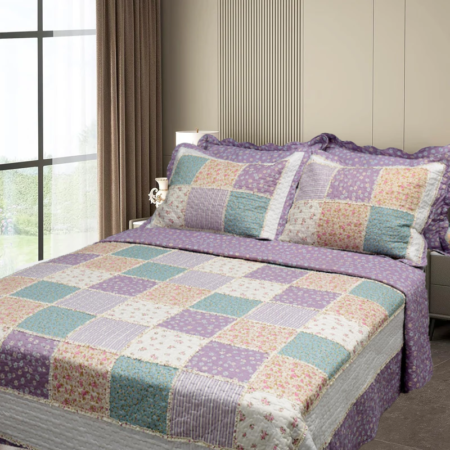 Tagesdecke/Wohndecke/Steppdecke ROMANCE aus Polyester, zweiseitiges Design - 2014547