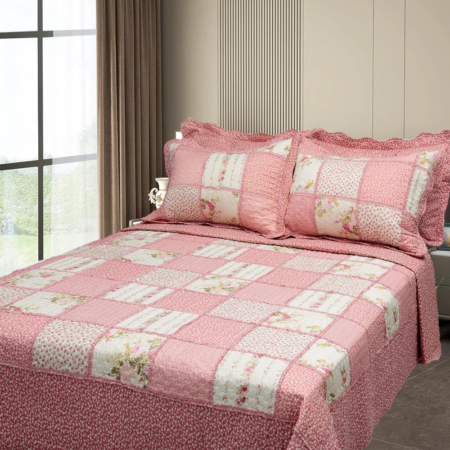 Tagesdecke/Wohndecke/Steppdecke ROMANCE aus Polyester, zweiseitiges Design - 2013464
