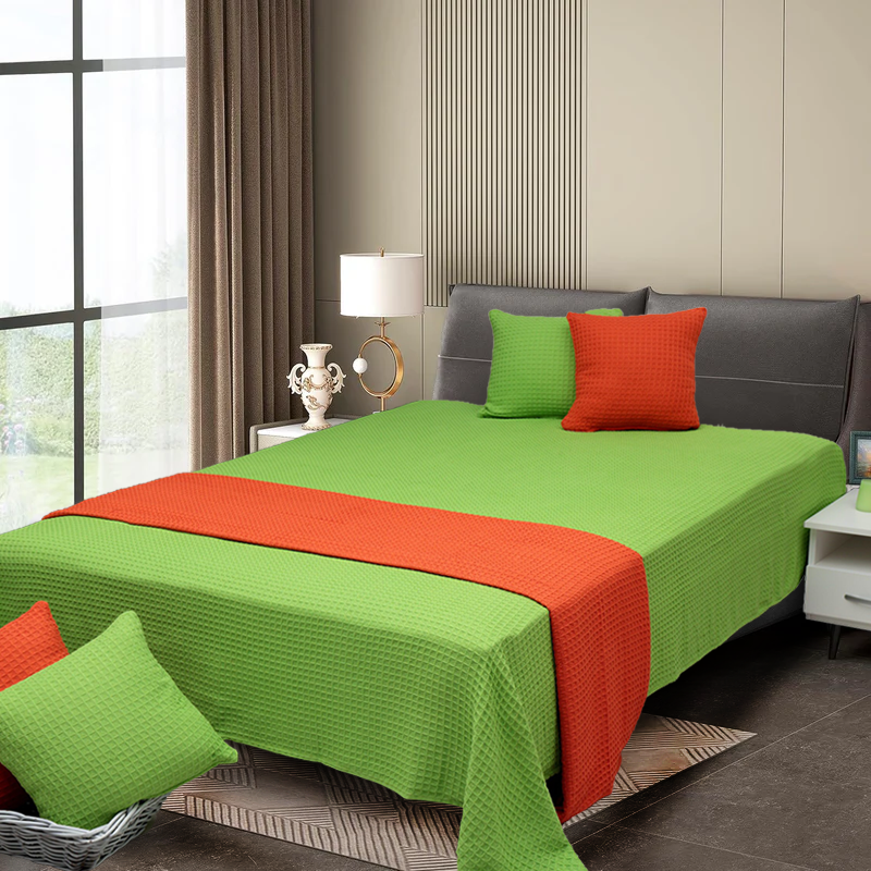 vafel-grün-tagesdecke-bedspread