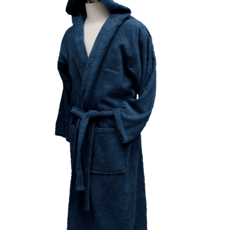Bathrobe-bademantel-blau-blue