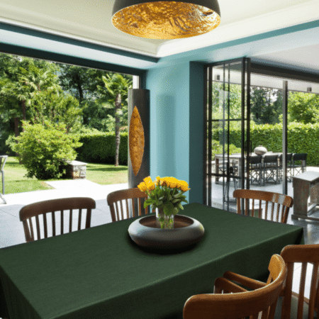 Tablecloth-tischdecke-dark green-dunkles grün