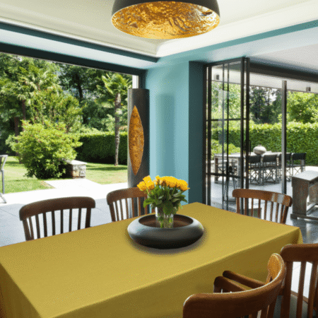 Tablecloth-tischdecke-gelbgrün-yellowgreen