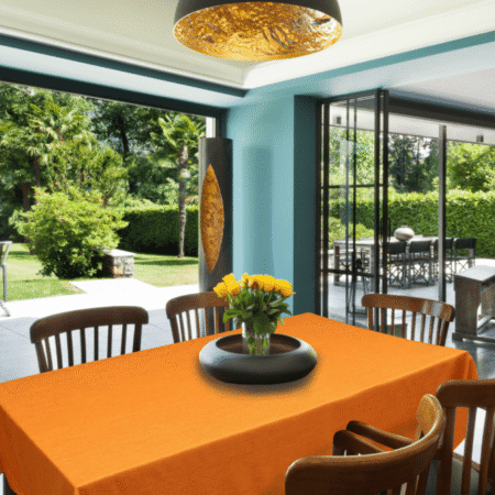 Tablecloth-tischdecke-orange