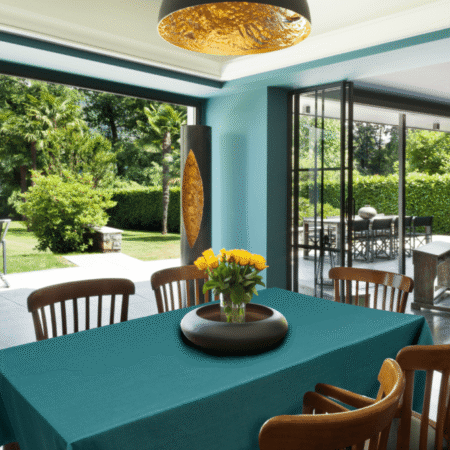 Tablecloth-tischdecke-türkis-turquoise
