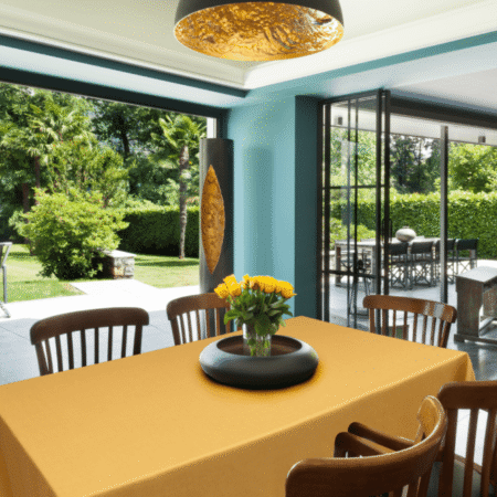 Tablecloth-tischdecke-yellow-gelb