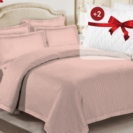 bed linen satin-bettwäsche satin rosa +2