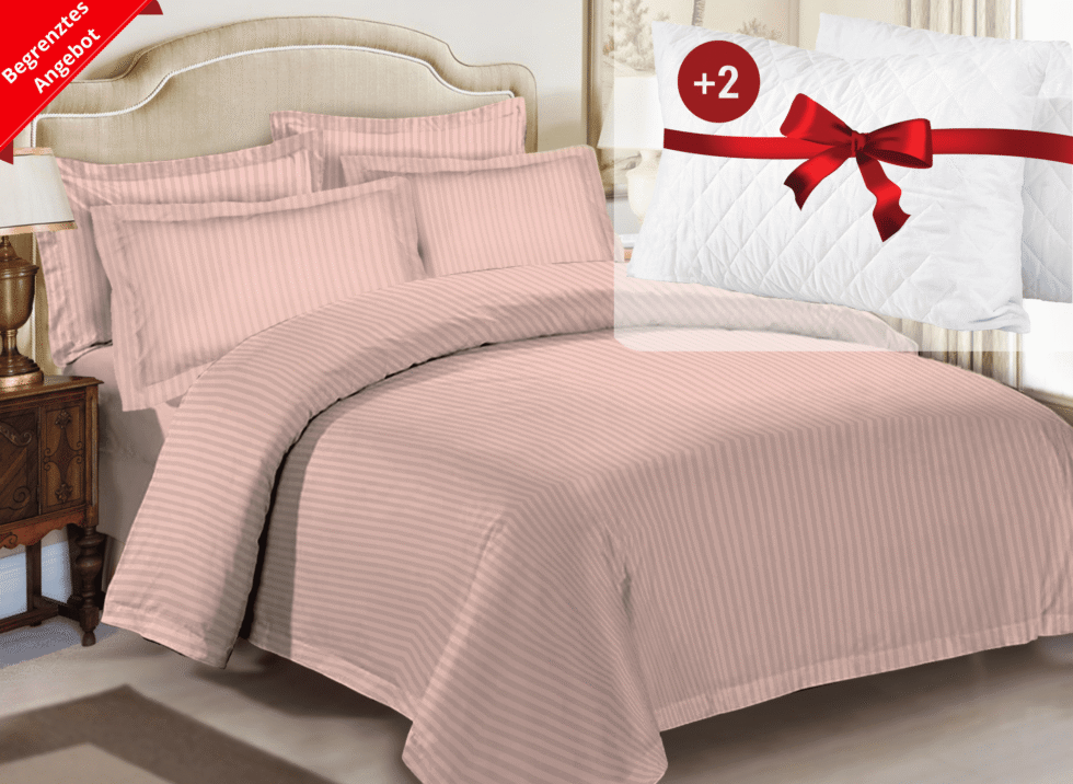bed linen satin-bettwäsche satin rosa +2
