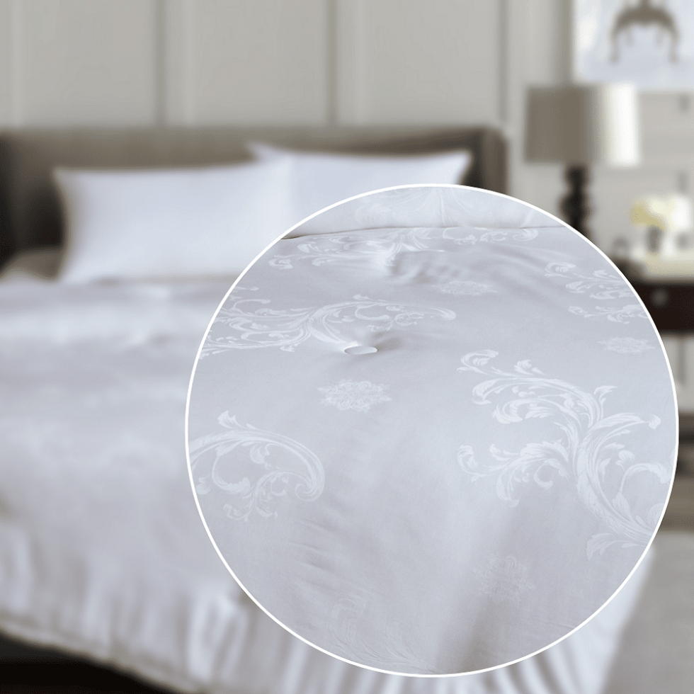 bed quilt-bettdecke-modal-white-weiss