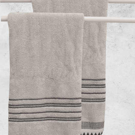Handtuch / Duschtuch aus 100 % Baumwolle, Modell 7-Grau